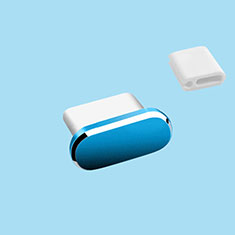 Type-C Anti Dust Cap USB-C Plug Cover Protector Plugy Universal H10 for Vivo iQOO U3 5G Blue