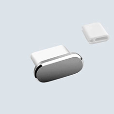 Type-C Anti Dust Cap USB-C Plug Cover Protector Plugy Universal H10 for Xiaomi Redmi Note 10 4G Dark Gray
