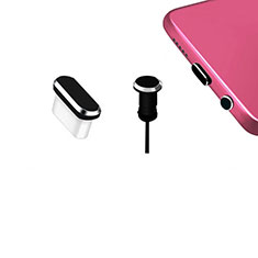 Type-C Anti Dust Cap USB-C Plug Cover Protector Plugy Universal H12 for Xiaomi Redmi Note 10 4G Black