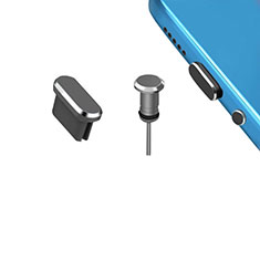 Type-C Anti Dust Cap USB-C Plug Cover Protector Plugy Universal H15 for Xiaomi Redmi Note 11 4G 2022 Dark Gray