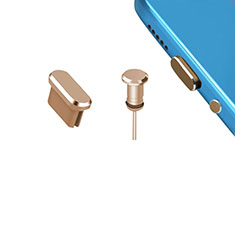 Type-C Anti Dust Cap USB-C Plug Cover Protector Plugy Universal H15 for Xiaomi Redmi Note 10 4G Gold
