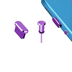 Type-C Anti Dust Cap USB-C Plug Cover Protector Plugy Universal H15 for Huawei Honor 7S Purple