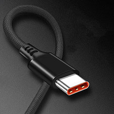 Type-C Charger USB-C Data Cable Charging Cord Android Universal 6A H06 for Apple iPhone 15 Black