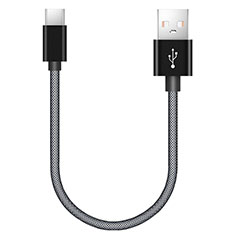 Type-C Charger USB Data Cable Charging Cord Android Universal 20cm S02 for Xiaomi Redmi Note 2 Black