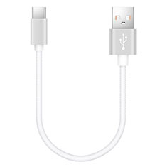 Type-C Charger USB Data Cable Charging Cord Android Universal 20cm S02 for Apple iPad Pro 11 (2022) White