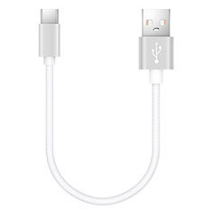 Type-C Charger USB Data Cable Charging Cord Android Universal 20cm S02 for Apple iPad Pro 12.9 (2022) White