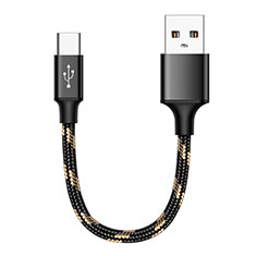 Type-C Charger USB Data Cable Charging Cord Android Universal 25cm S04 for Apple iPad Pro 11 (2022) Black