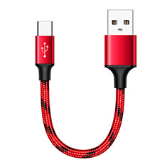 Type-C Charger USB Data Cable Charging Cord Android Universal 25cm S04 for Apple iPad Pro 12.9 (2021) Red