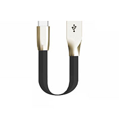 Type-C Charger USB Data Cable Charging Cord Android Universal 30cm S06 for Oppo A16K Black