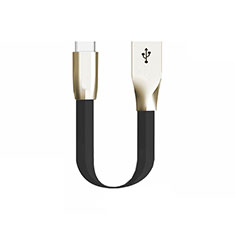 Type-C Charger USB Data Cable Charging Cord Android Universal 30cm S06 for Apple iPad Air 5 10.9 (2022) Black