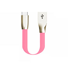 Type-C Charger USB Data Cable Charging Cord Android Universal 30cm S06 for Apple iPad Pro 11 (2021) Pink