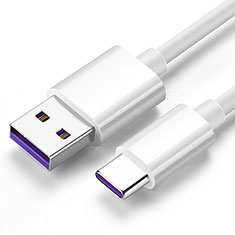 Type-C Charger USB Data Cable Charging Cord Android Universal T06 for Oppo A58 4G White