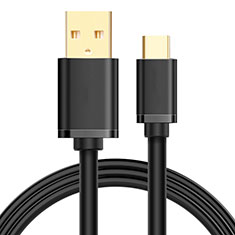 Type-C Charger USB Data Cable Charging Cord Android Universal T08 for Samsung Ativ S I8750 Black
