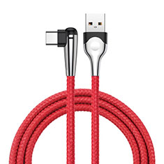 Type-C Charger USB Data Cable Charging Cord Android Universal T17 for Oppo Find N2 Flip 5G Red