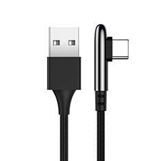Type-C Charger USB Data Cable Charging Cord Android Universal T20 for Oppo A58 4G Black