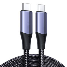 Type-C USB-C to Type-C USB-C Cable Adapter 100W H03 for Apple iPad Pro 12.9 (2022) Dark Gray