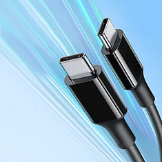 Type-C USB-C to Type-C USB-C Cable Adapter 100W H05 for Huawei Honor MagicBook 14 Black