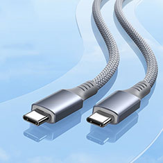 Type-C USB-C to Type-C USB-C Cable Adapter 100W H06 for Apple iPad Pro 12.9 (2021) Dark Gray