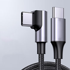 Type-C USB-C to Type-C USB-C Cable Adapter 60W H01 for Apple iPad Pro 11 (2022) Dark Gray