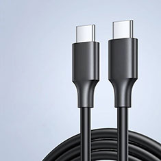 Type-C USB-C to Type-C USB-C Cable Adapter 60W H04 for Apple iPad Air 5 10.9 (2022) Black