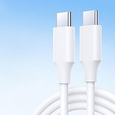Type-C USB-C to Type-C USB-C Cable Adapter 60W H04 for Apple iPad Pro 12.9 (2021) White