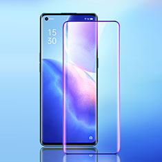 Ultra Clear Anti Blue Light Full Screen Protector Tempered Glass for Oppo Reno5 Pro 5G Black