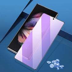 Ultra Clear Anti Blue Light Full Screen Protector Tempered Glass for Samsung Galaxy Z Fold3 5G Black