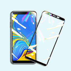 Ultra Clear Full Screen Protector Tempered Glass F02 for Samsung Galaxy A7 (2018) A750 Black