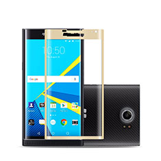 Ultra Clear Full Screen Protector Tempered Glass for Blackberry Priv Gold