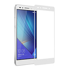 Ultra Clear Full Screen Protector Tempered Glass for Huawei Honor 7 Dual SIM White