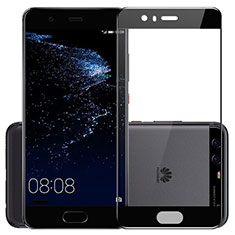 Ultra Clear Full Screen Protector Tempered Glass for Huawei P10 Black