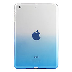 Ultra Slim Transparent Gel Gradient Soft Case for Apple iPad Mini Blue