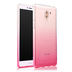 Ultra Slim Transparent Gel Gradient Soft Case for Huawei GR5 (2017) Pink