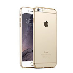 Ultra Slim Transparent Gel Soft Case for Apple iPhone 6 Plus Gold
