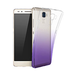 Ultra Slim Transparent Gradient Soft Case for Huawei GR5 Mini Purple