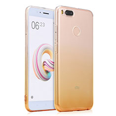 Ultra Slim Transparent Gradient Soft Case for Xiaomi Mi A1 Yellow