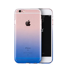 Ultra Slim Transparent Gradient Soft Case Z01 for Apple iPhone 6S Blue