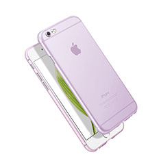 Ultra Slim Transparent Matte Finish Soft Case for Apple iPhone 6S Plus Purple