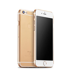 Ultra Slim Transparent Matte Finish Soft Cover for Apple iPhone 6S Plus Gold