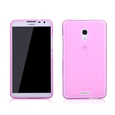 Ultra Slim Transparent TPU Soft Case for Huawei Ascend Mate 2 Pink