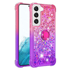 Ultra-thin Silicone Gel Gradient Soft Case Cover Y04B for Samsung Galaxy S21 FE 5G Purple