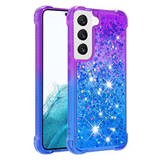 Ultra-thin Silicone Gel Gradient Soft Case Cover Y05B for Samsung Galaxy S21 Plus 5G Blue