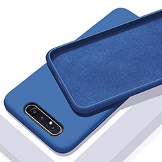 Ultra-thin Silicone Gel Soft Case 360 Degrees Cover C01 for Samsung Galaxy A80 Blue