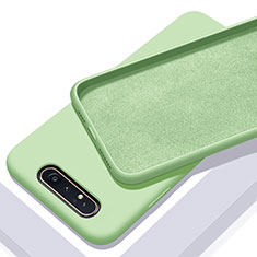Ultra-thin Silicone Gel Soft Case 360 Degrees Cover C01 for Samsung Galaxy A90 4G Green