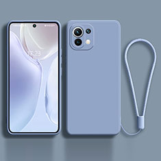 Ultra-thin Silicone Gel Soft Case 360 Degrees Cover C02 for Xiaomi Mi 11 Lite 5G Lavender Gray
