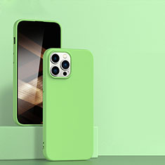 Ultra-thin Silicone Gel Soft Case 360 Degrees Cover for Apple iPhone 16 Pro Matcha Green