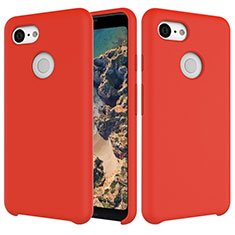 Ultra-thin Silicone Gel Soft Case 360 Degrees Cover for Google Pixel 3 Red