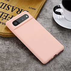 Ultra-thin Silicone Gel Soft Case 360 Degrees Cover for Google Pixel 6 5G Pink