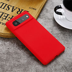 Ultra-thin Silicone Gel Soft Case 360 Degrees Cover for Google Pixel 6 5G Red