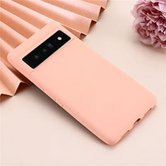 Ultra-thin Silicone Gel Soft Case 360 Degrees Cover for Google Pixel 7 5G Pink